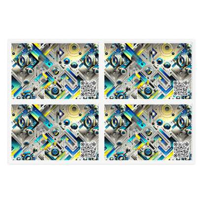 Tech Art Fusion Tech-Forward Streetwear Sticker Sheets - 8404 Design-59