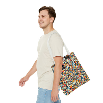Abstract Graphic Art Modern Artistic Expression Tote Bag - 8404 Design-62