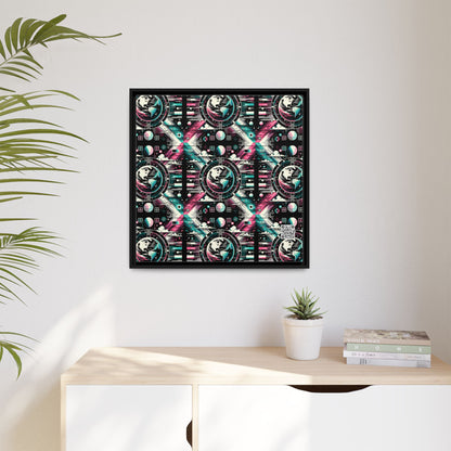 Digital Artistry Digital-native Streetwear Matte Canvas, Framed (multi-color) - 8404 Design-62 A