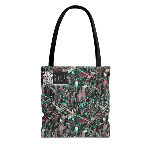Digital Dreamland Tech-Inspired Streetwear Tote Bag - 8404 Design-51