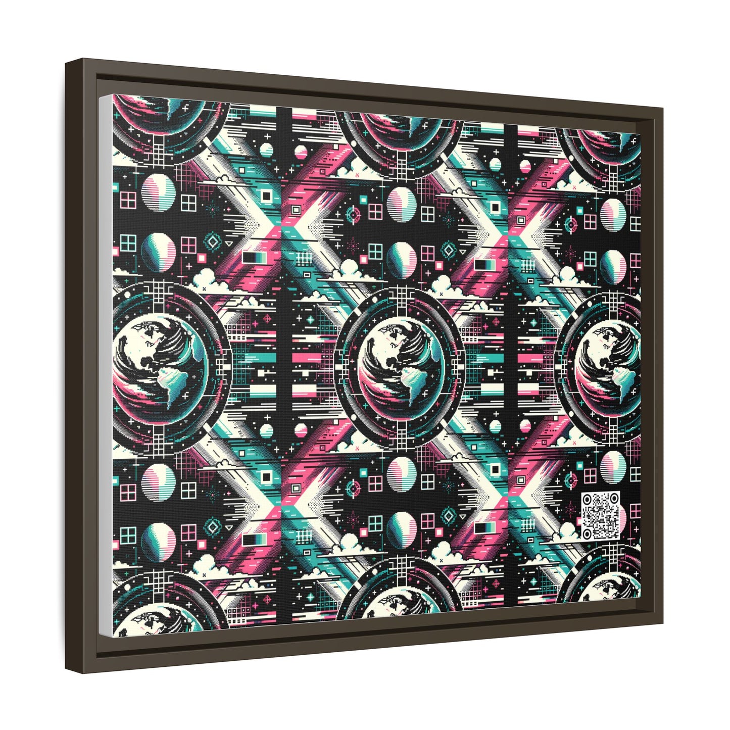 Digital Artistry Digital-native Streetwear Matte Canvas, Framed (multi-color) - 8404 Design-62 A