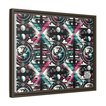 Digital Artistry Digital-native Streetwear Matte Canvas, Framed (multi-color) - 8404 Design-62 A