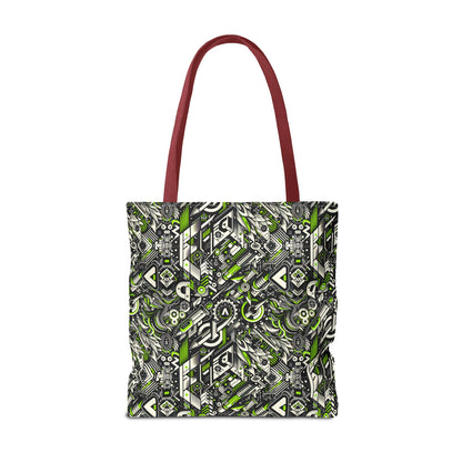 Graffiti Tech Fusion Bold Streetwear Fusion Tote Bag - 8404 Design-59