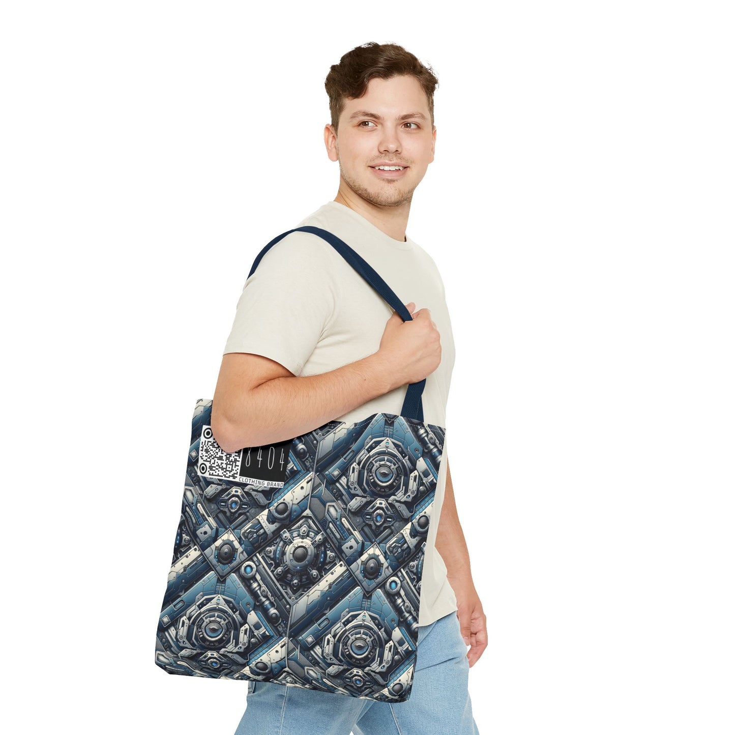 Tech Utility Fusion Tech-Forward Utility With a Futuristic Edge Tote Bag - 8404 Design-43