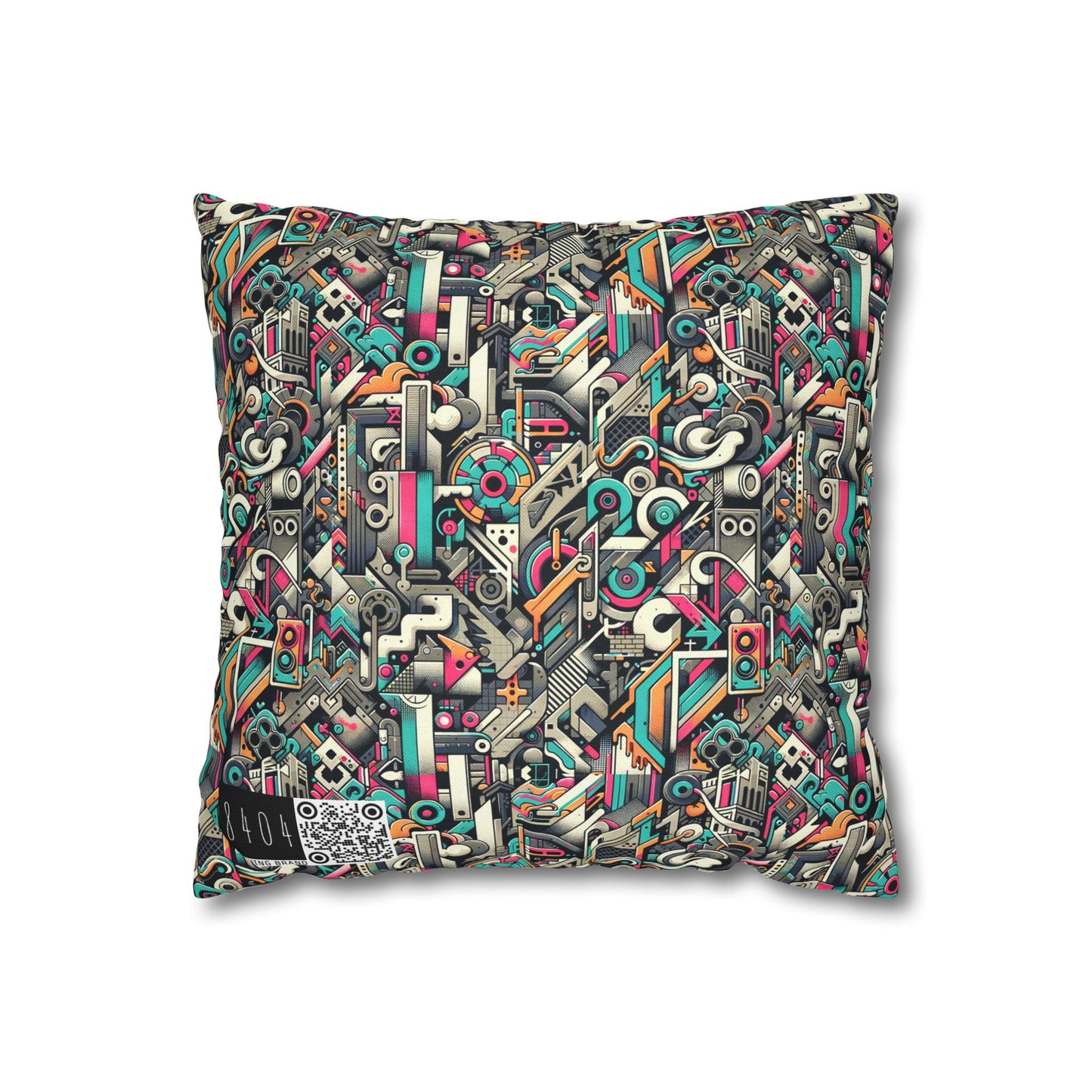 Digital Street Art Urban Street Style Spun Polyester Square Pillowcase - 8404 Design-74