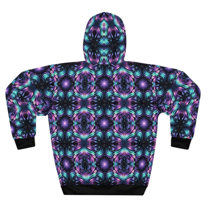 Iridescent Dream Futuristic Tech Pullover Hoodie - 8404 Design-60