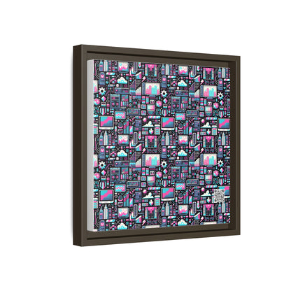 Digital Rebellion Youthful Streetwear with a Rebellious Digital Twist Matte Canvas, Framed (multi-color) - 8404 Design-71 B