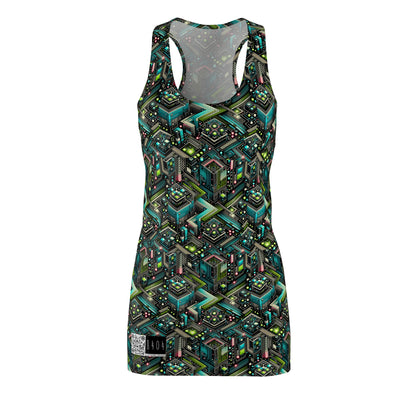 Women's Cut & Sew Racerback Dress Future Tech - 8404 Design-01
