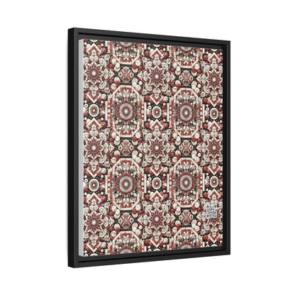 Neo Jomon Sculptural Aesthetics Artisanal Streetwear Matte Canvas, Framed (multi-Color) - 8404 Design-55 A