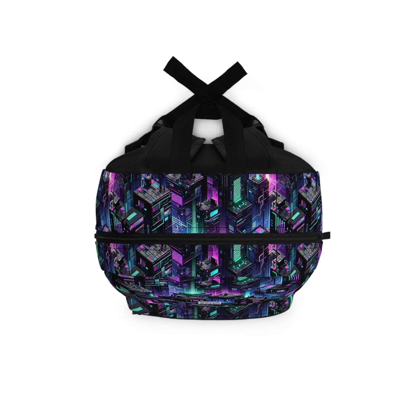 Tech Noir Graphics Futuristic Tech Aesthetics Backpack - 8404 Design-55