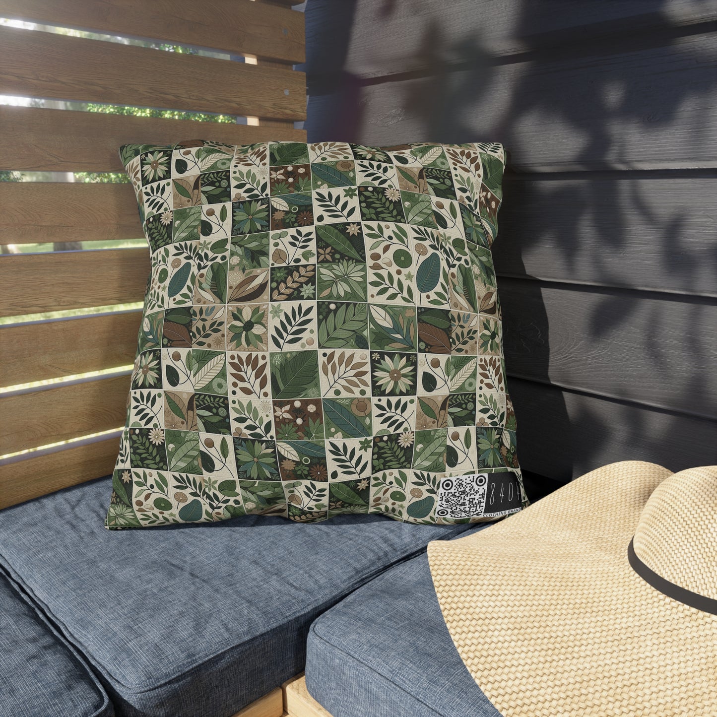 Streetwear Sustainability Environmentally Conscious Streetwear with a Natural Aesthetic Outdoor Pillow - 8404 Design-57
