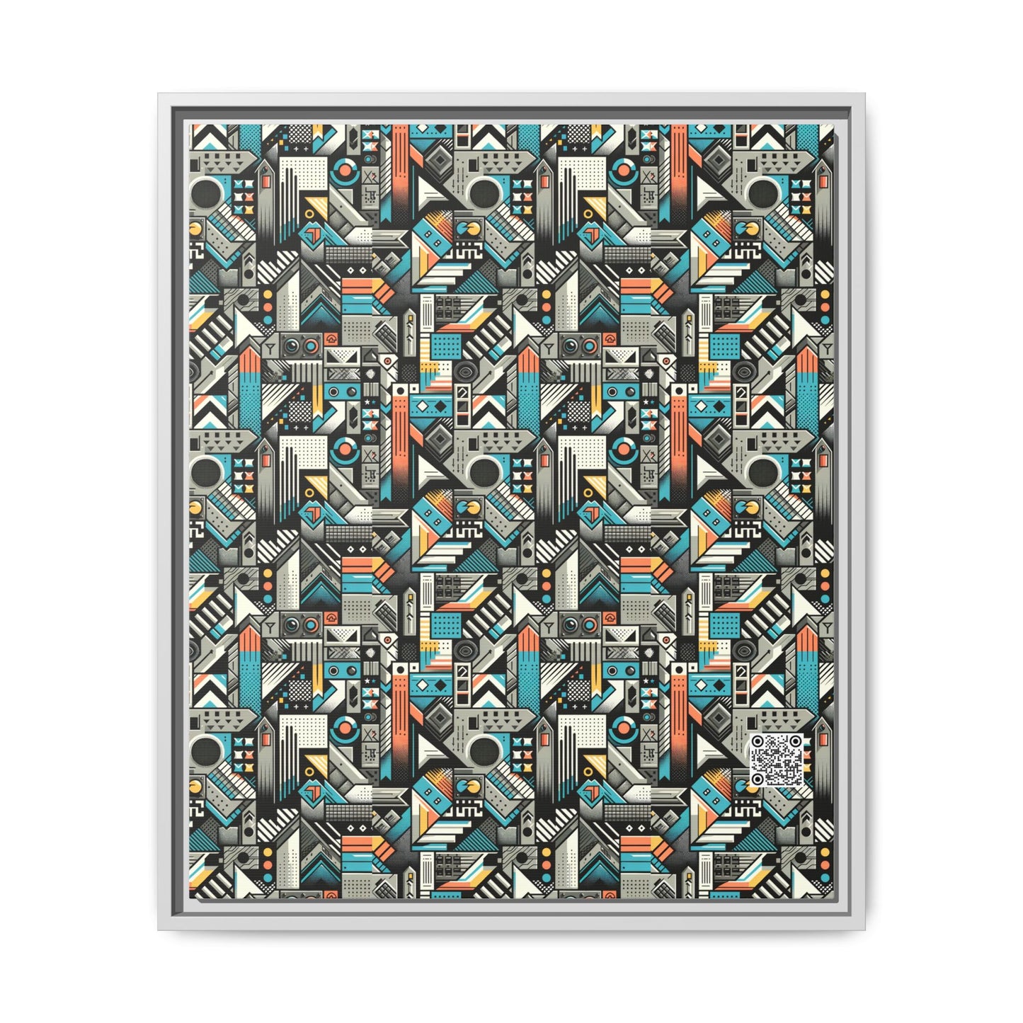 Digital Street Art Urban Street Style Matte Canvas, Framed (multi-color) - 8404 Design-81 B