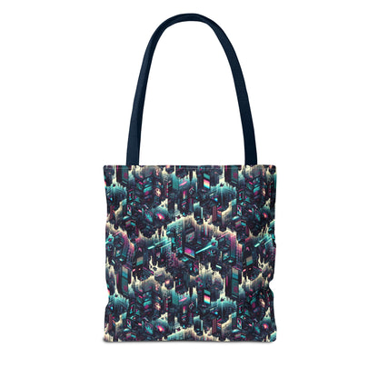 Digital Rebellion Tech-Inspired Streetwear Tote Bag - 8404 Design-51