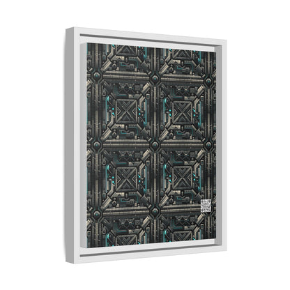 Tech Noir Futuristic Tech Aesthetic with a Dark Twist Matte Canvas, Framed (multi-color) - 8404 Design-59 A