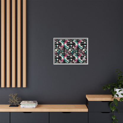 Digital Artistry Digital-native Streetwear Matte Canvas, Framed (multi-color) - 8404 Design-62 A