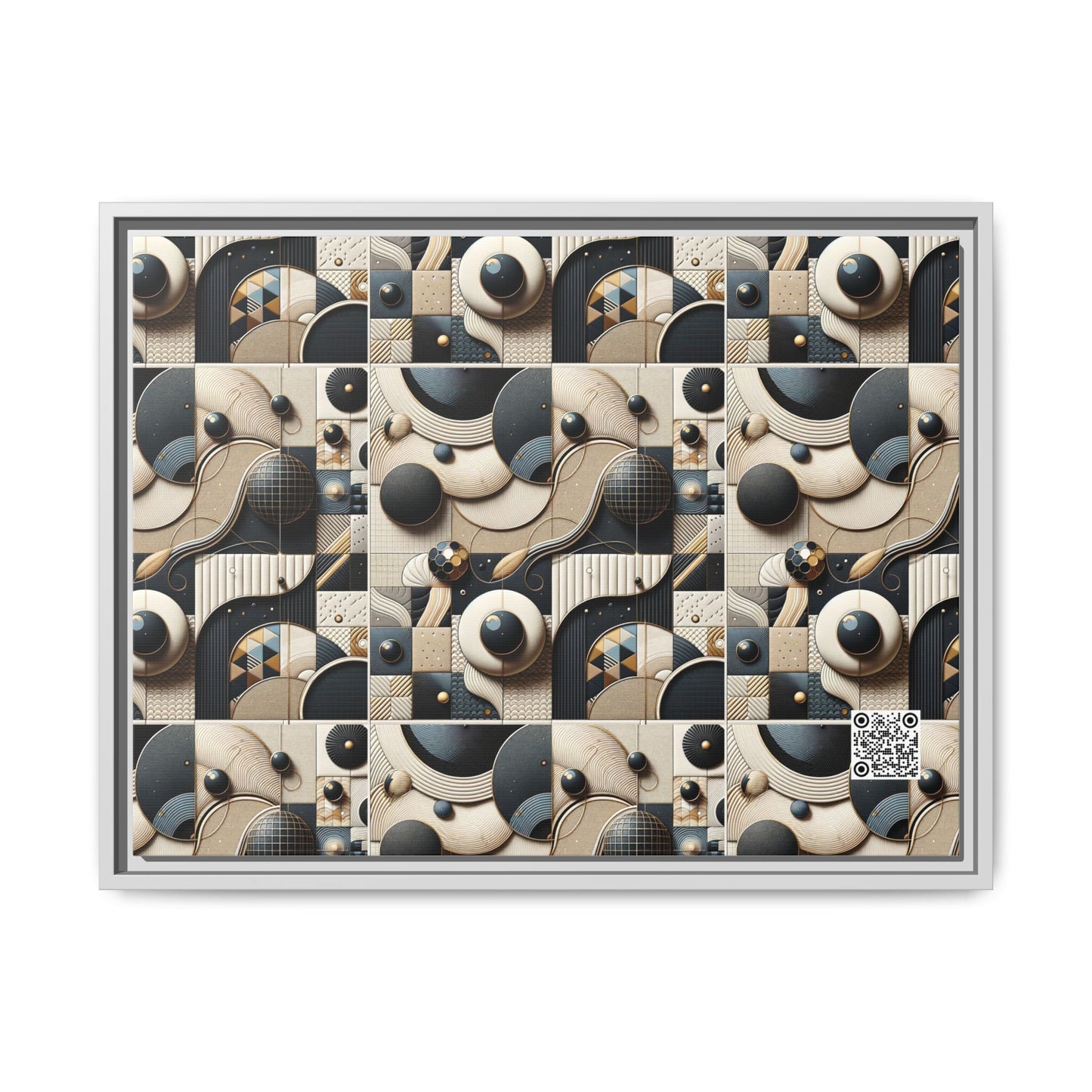 Tech-forward Luxe Streetwear Tech Luxe Fusion Matte Canvas, Framed (multi-color) - 8404 Design-71 A