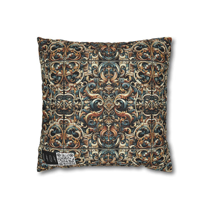 Urban Renaissance Historical Fusion With Street Edge Spun Polyester Square Pillowcase - 8404 Design-59