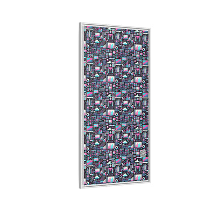 Digital Rebellion Youthful Streetwear with a Rebellious Digital Twist Matte Canvas, Framed (multi-color) - 8404 Design-71 B