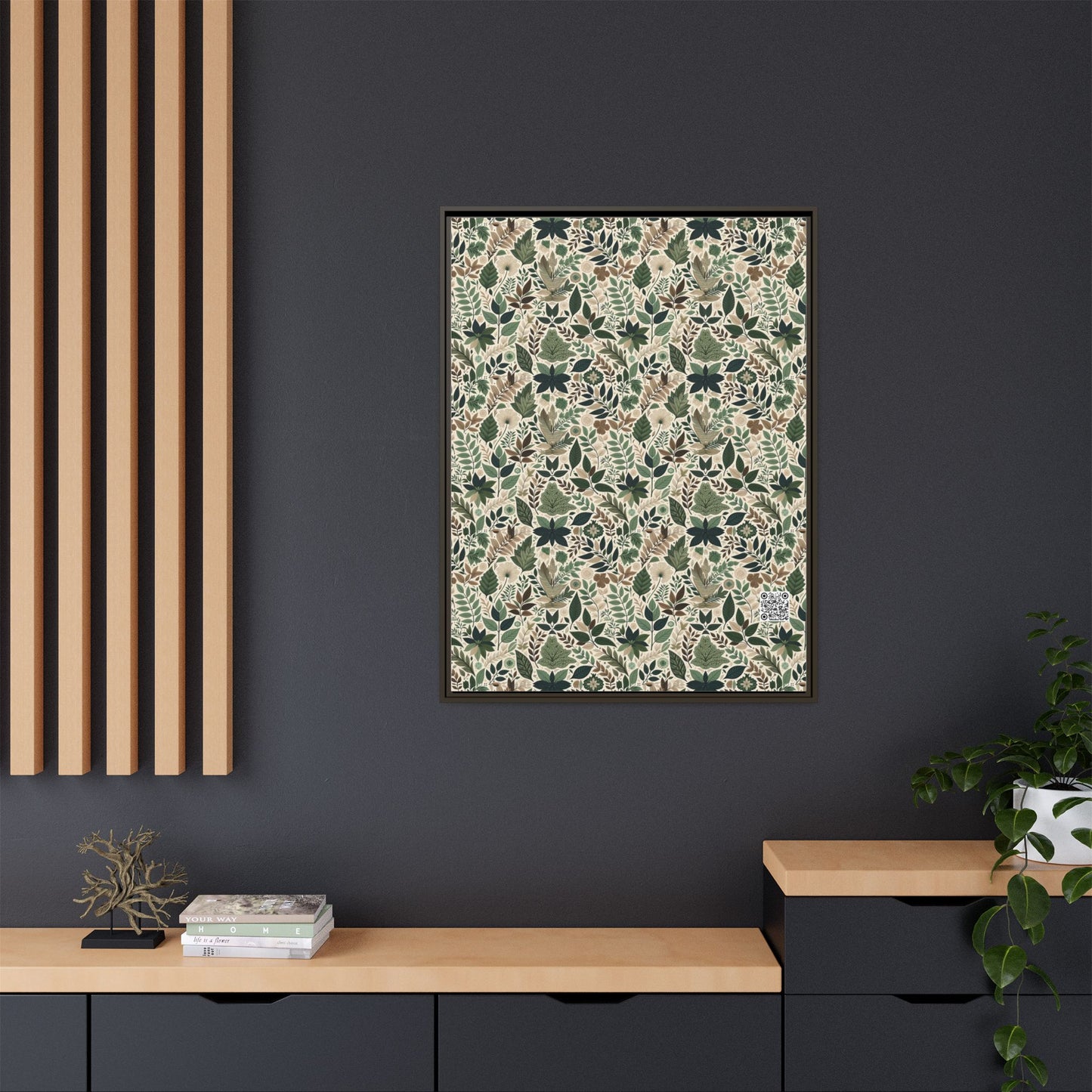 Streetwear Sustainability Environmentally Conscious Streetwear with a Natural Aesthetic Matte Canvas, Framed (multi-color) - 8404 Design-57 A