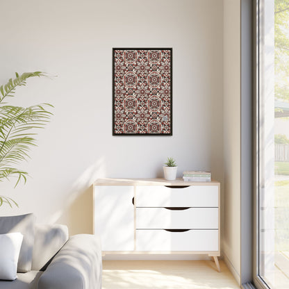 Neo Jomon Sculptural Aesthetics Artisanal Streetwear Matte Canvas, Framed (multi-Color) - 8404 Design-55 A