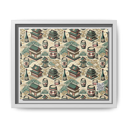 Cultural Artisanal Fusion Contemporary Cultural Elegance Matte Canvas, Framed (multi-Color) - 8404 Design-68 B