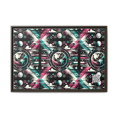 Digital Artistry Digital-native Streetwear Matte Canvas, Framed (multi-color) - 8404 Design-62 A