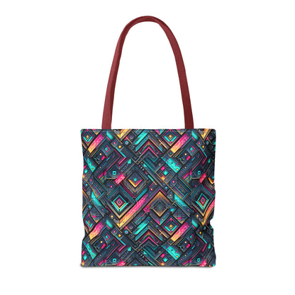 Tech-Inspired Graphics Cyberpunk Cool Tote Bag - 8404 Design-67