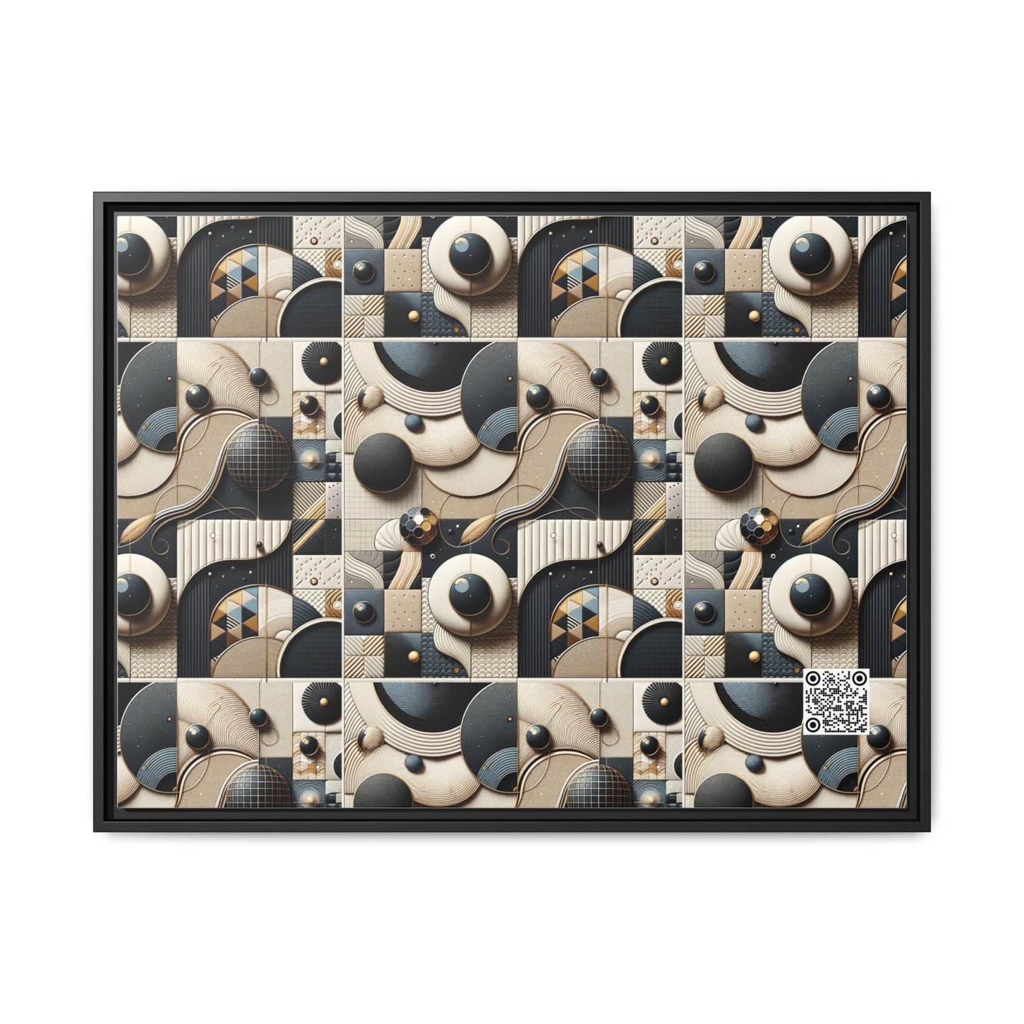 Tech-forward Luxe Streetwear Tech Luxe Fusion Matte Canvas, Framed (multi-color) - 8404 Design-71 A