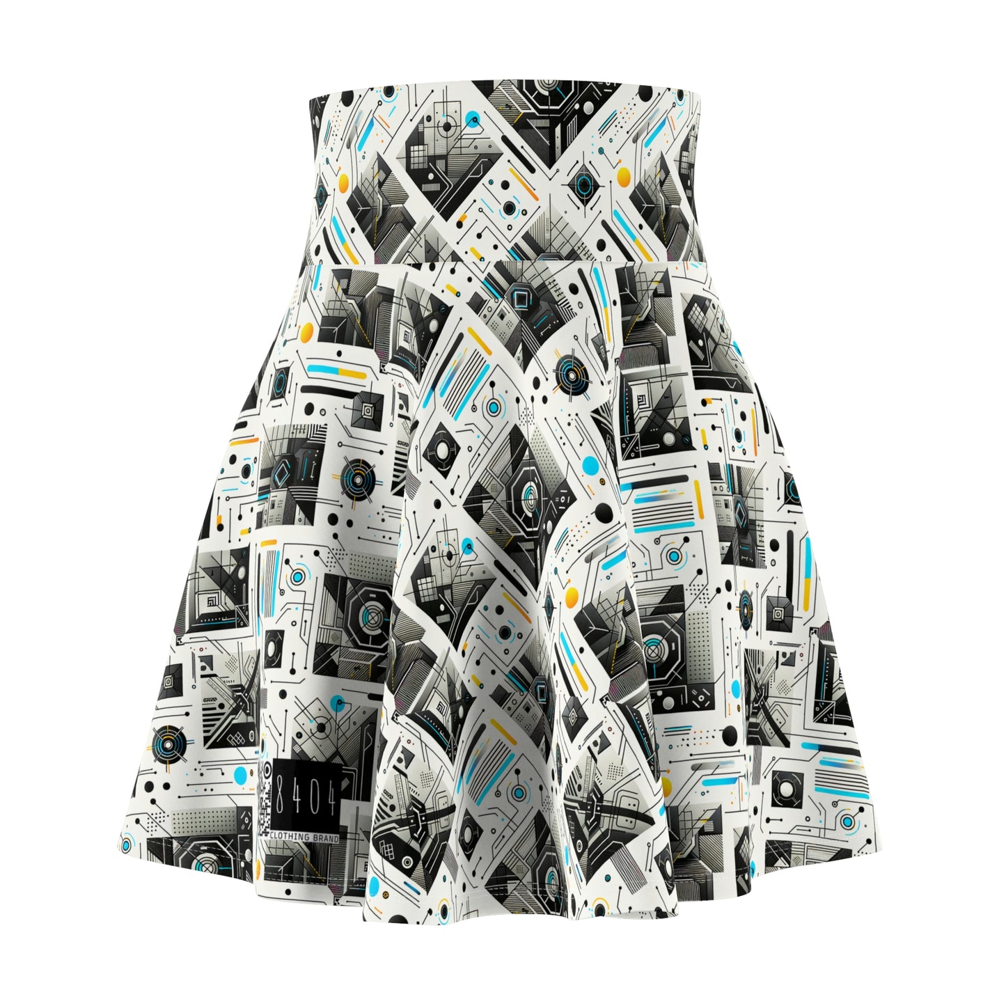 Tech Minimalism Minimalist Tech Women's Skater Skirt - 8404 Design-47