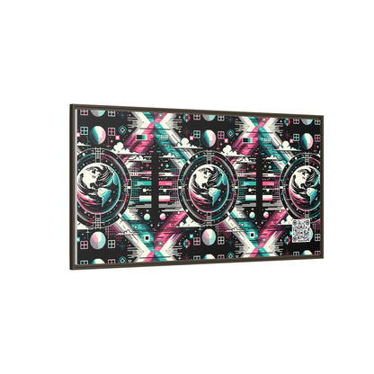 Digital Artistry Digital-native Streetwear Matte Canvas, Framed (multi-color) - 8404 Design-62 B
