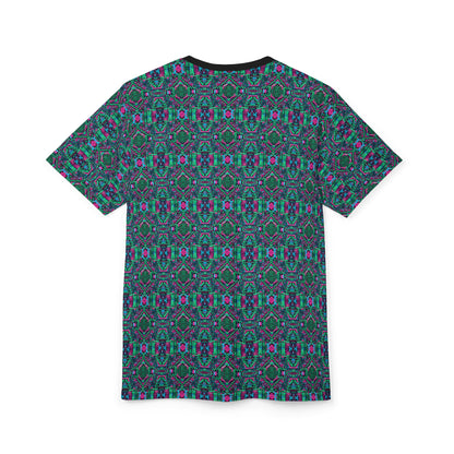 Digital Glitch Vibes Tech-Inspired Streetwear Unisex Cut & Sew Tee - 8404 Design-71