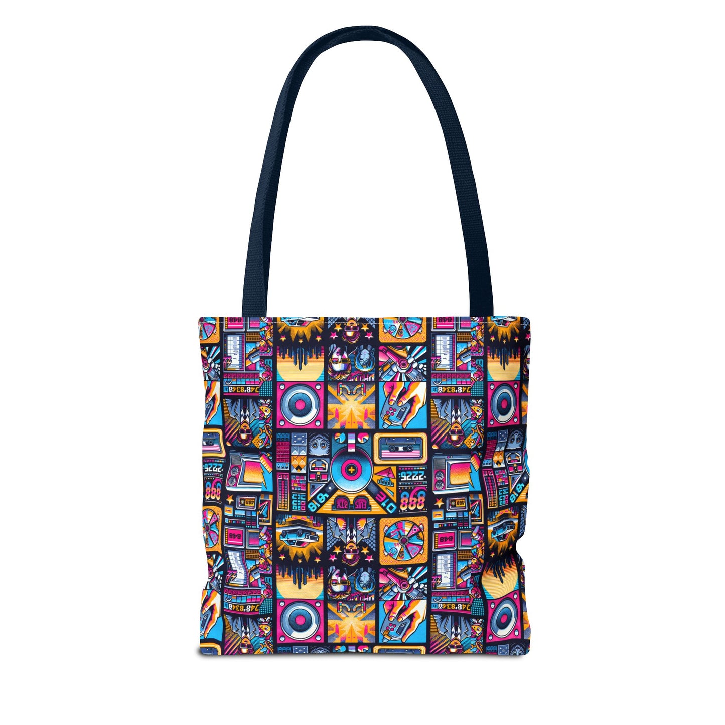 Digital Pop Culture Mashup Maximalist Pop Tote Bag - 8404 Design-52