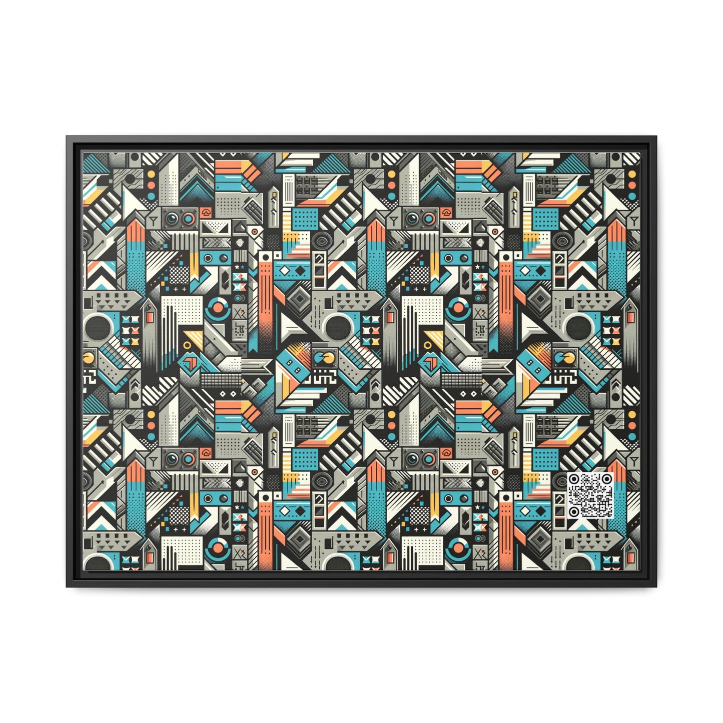 Digital Street Art Urban Street Style Matte Canvas, Framed (multi-color) - 8404 Design-81 A