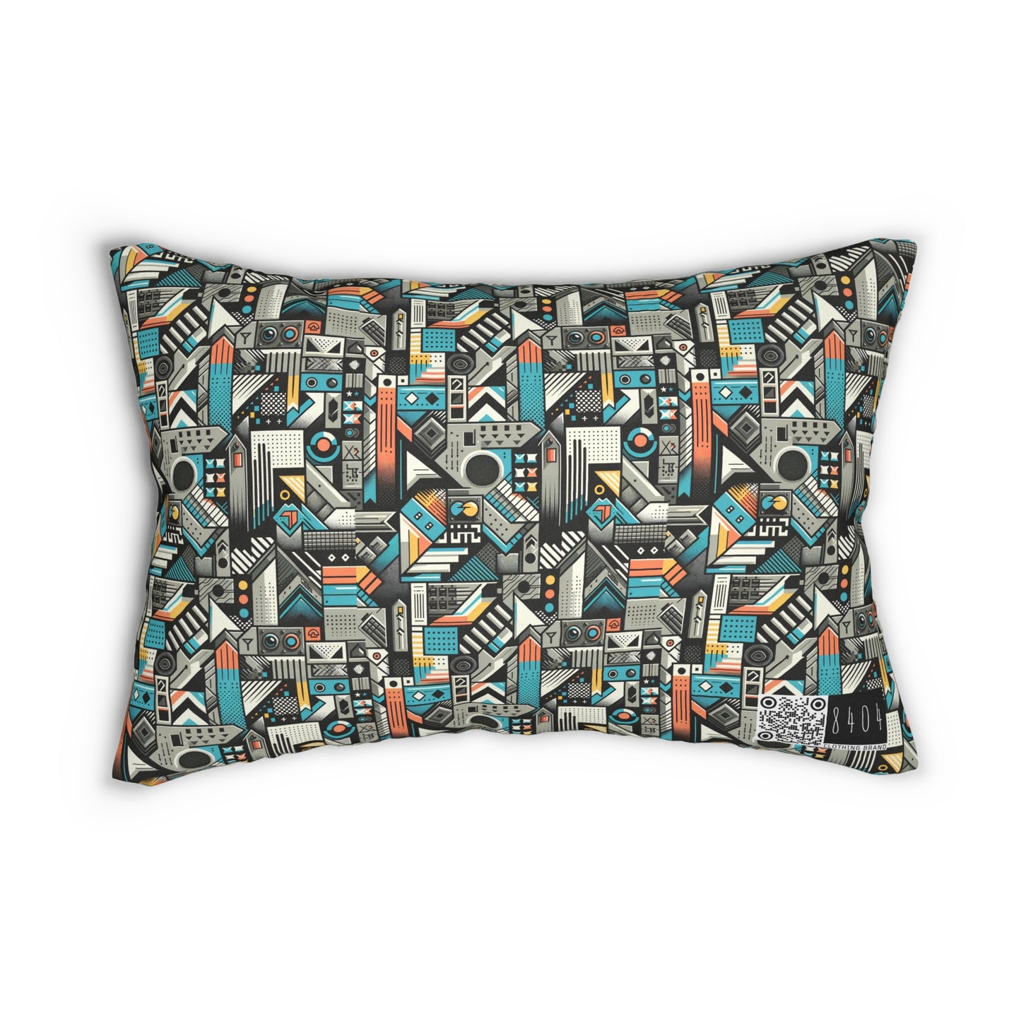 Digital Street Art Urban Street Style Spun Polyester Lumbar Pillow - 8404 Design-81 B