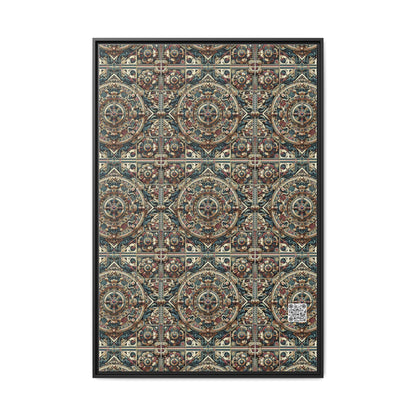 Urban Renaissance Historical Fusion With Street Edge Matte Canvas, Framed (multi-Color) - 8404 Design-57 A