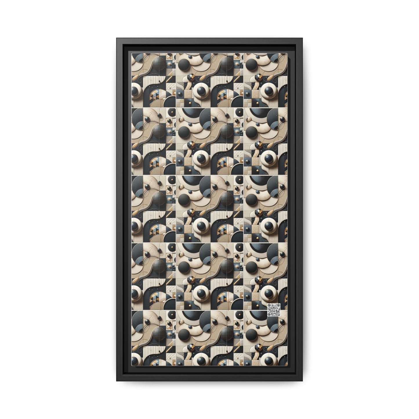 Tech-forward Luxe Streetwear Tech Luxe Fusion Matte Canvas, Framed (multi-color) - 8404 Design-71 B