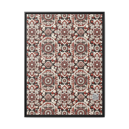 Neo Jomon Sculptural Aesthetics Artisanal Streetwear Matte Canvas, Framed (multi-Color) - 8404 Design-55 A