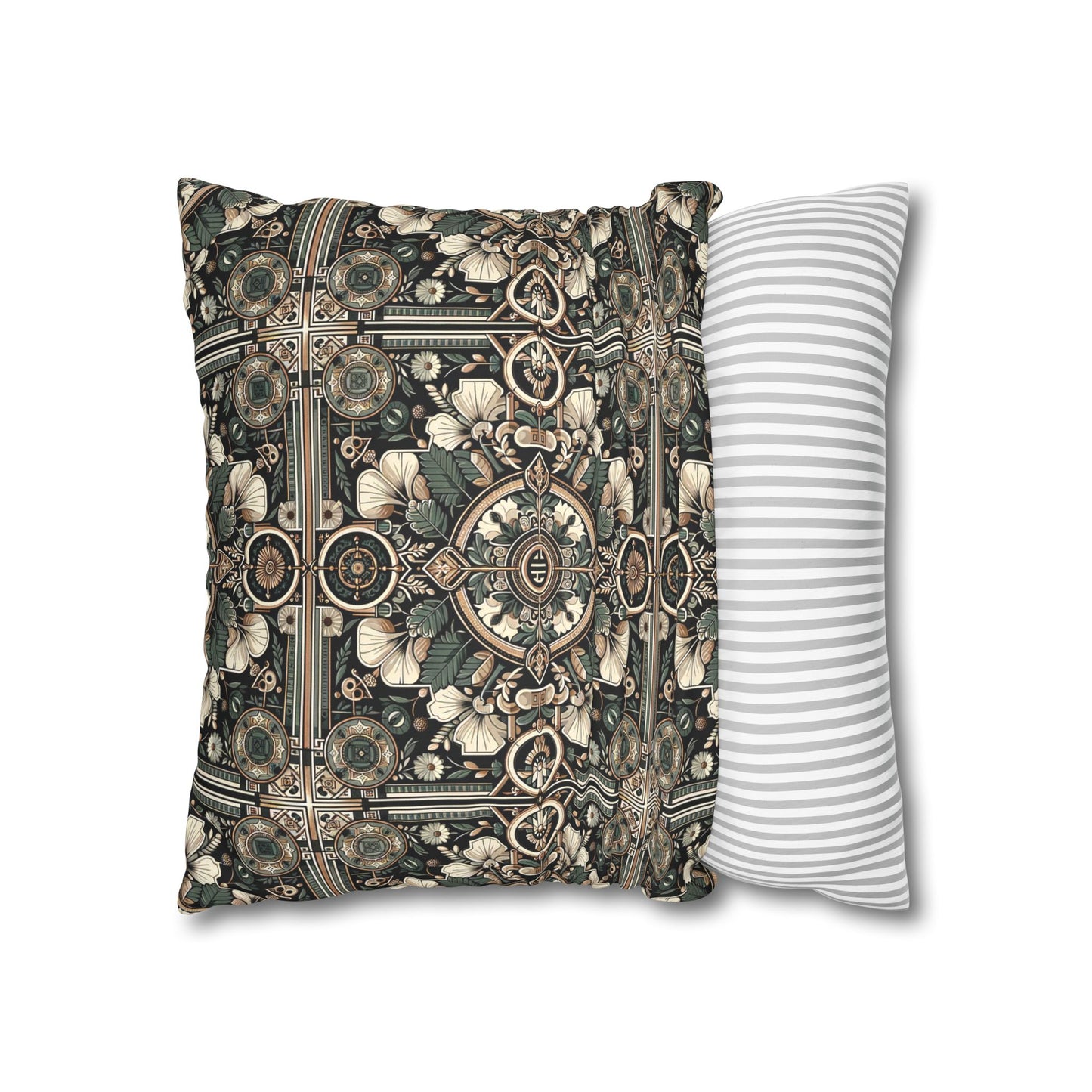 Cyber Garden Party Tech Garden Extravaganza Faux Suede Square Pillowcase - 8404 Design-66