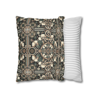 Cyber Garden Party Tech Garden Extravaganza Faux Suede Square Pillowcase - 8404 Design-66