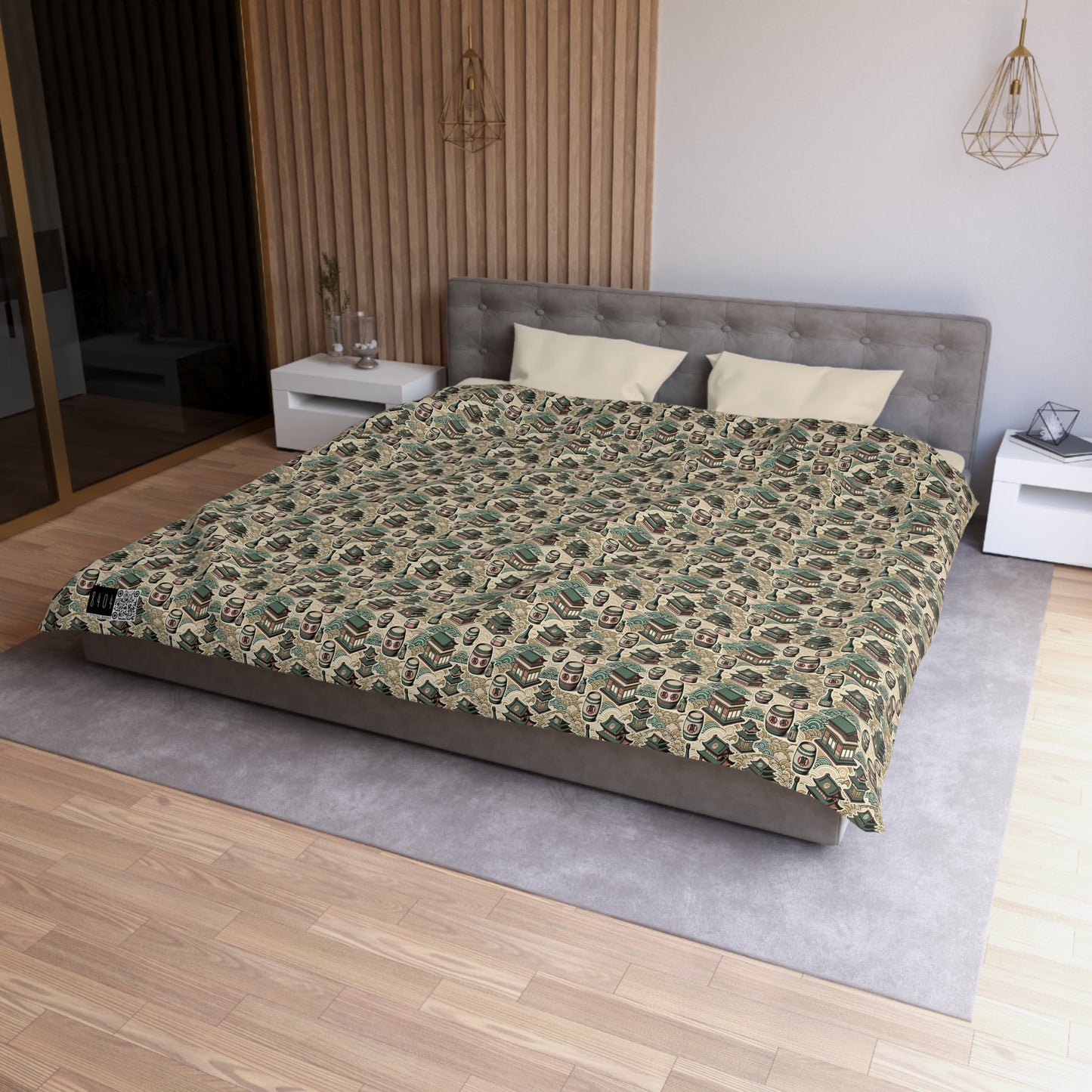 Cultural Artisanal Fusion Contemporary Cultural Elegance Microfiber Duvet Cover - 8404 Design-68