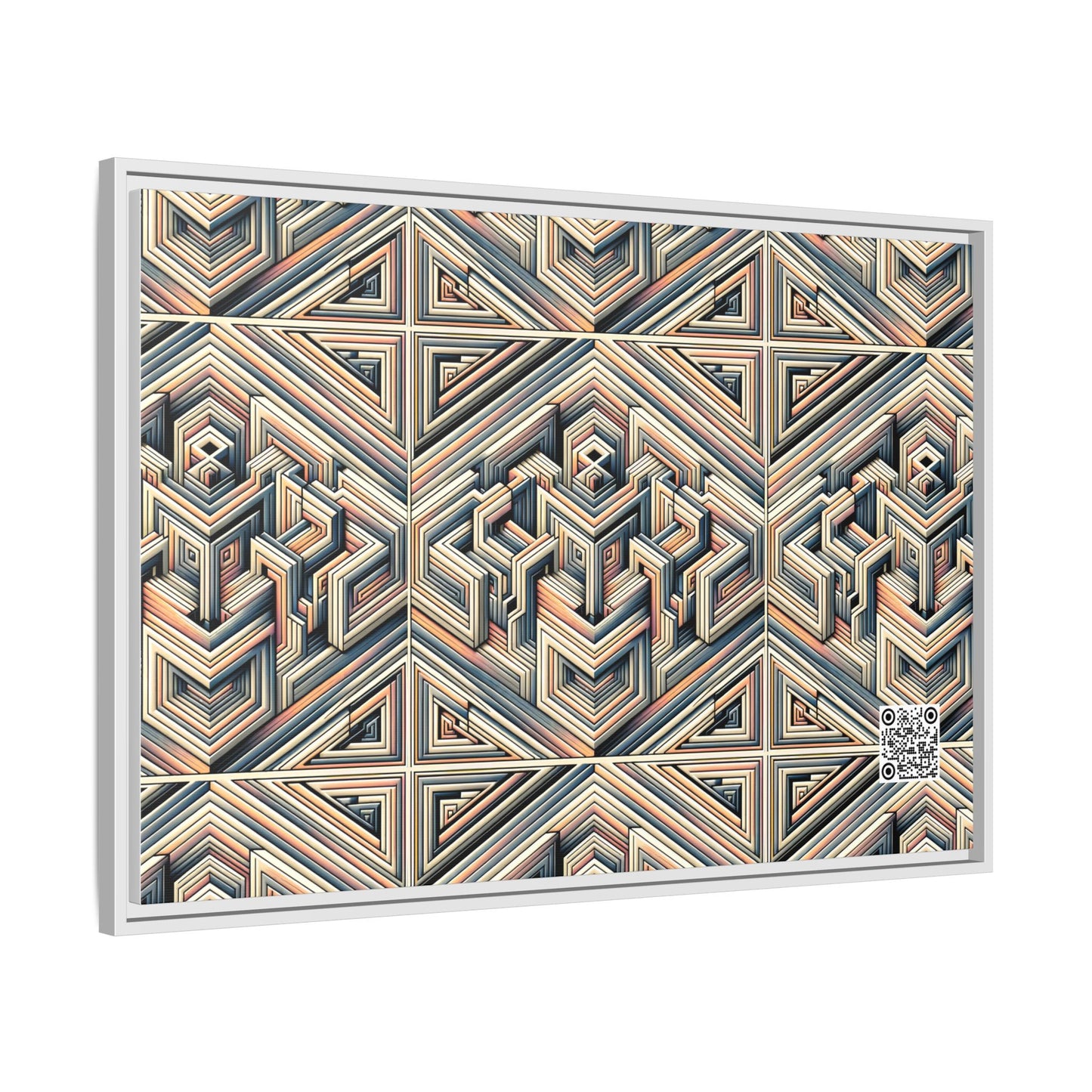 Tech Illusion Graphics Futuristic Artistry Matte Canvas, Framed (multi-color) - 8404 Design-52 A
