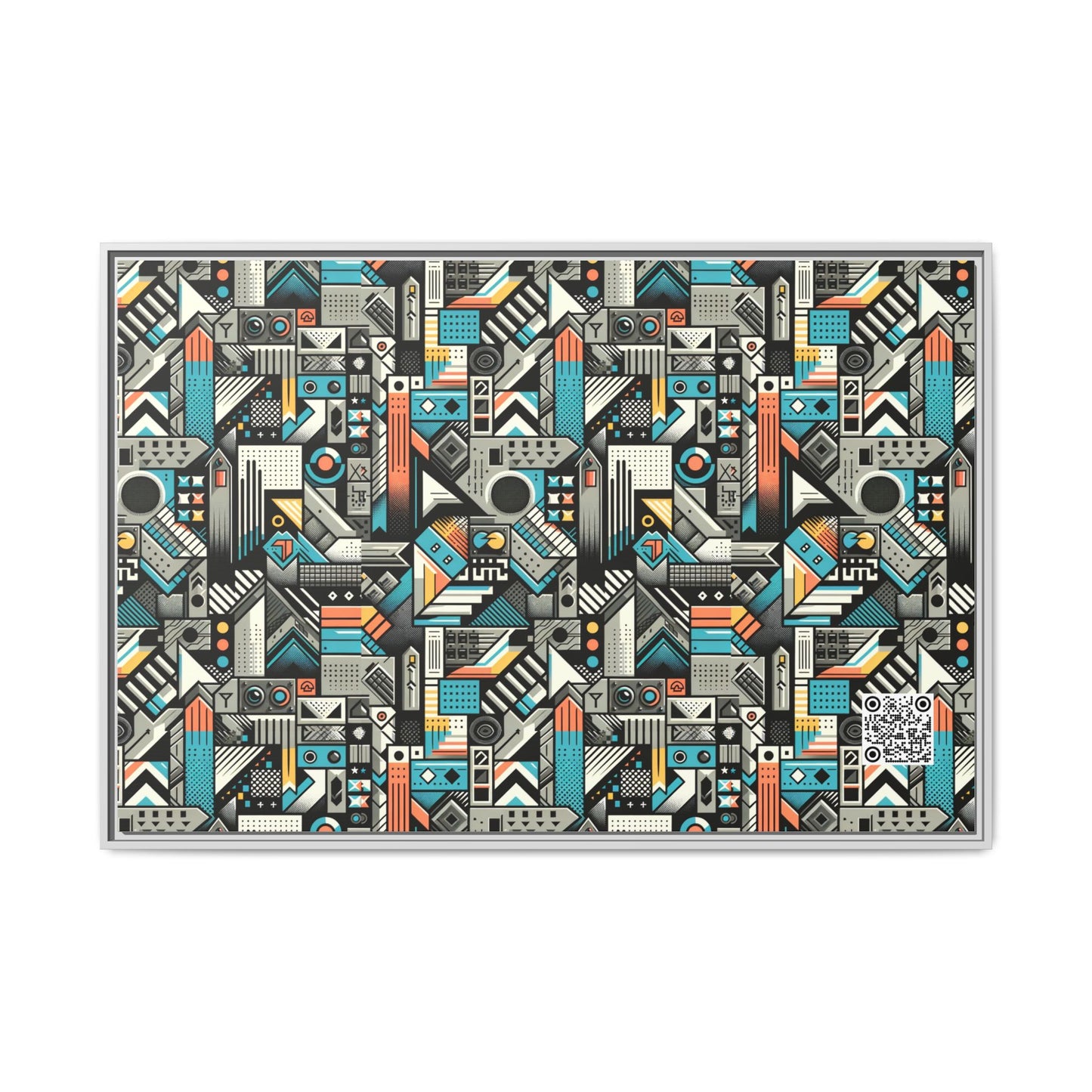 Digital Street Art Urban Street Style Matte Canvas, Framed (multi-color) - 8404 Design-81 A