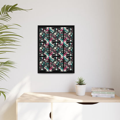 Digital Artistry Digital-native Streetwear Matte Canvas, Framed (multi-color) - 8404 Design-62 A