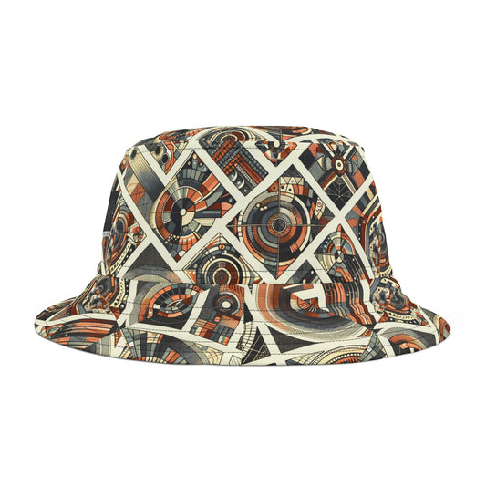 Tech Illusion Graphics Futuristic Artistry Bucket Hat - 8404 Design-50