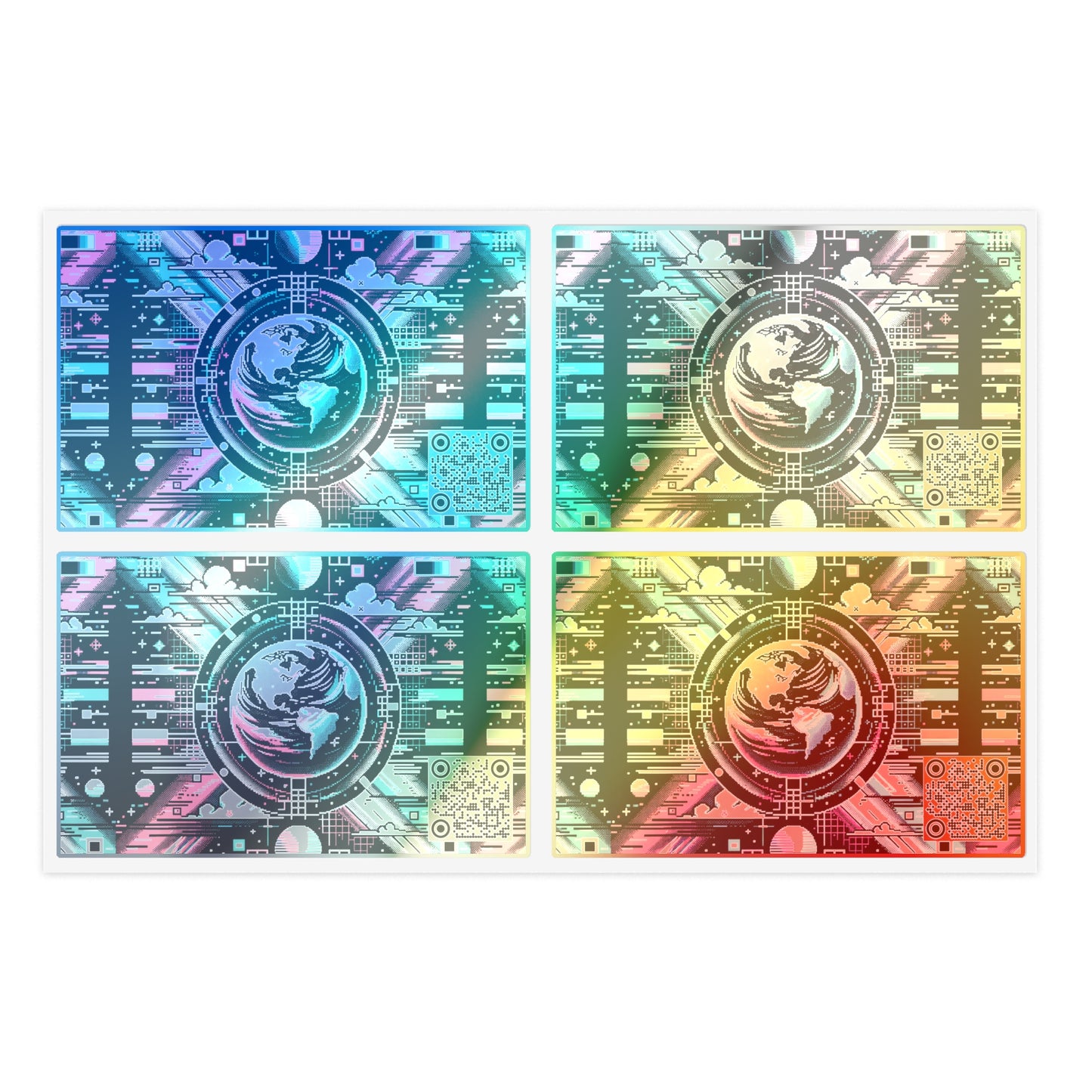 Digital Artistry Digital-native Streetwear Sticker Sheet - 8404 Design-62