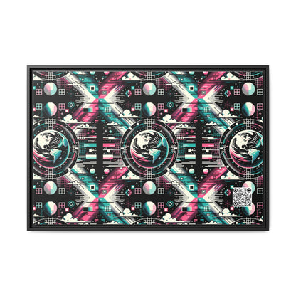 Digital Artistry Digital-native Streetwear Matte Canvas, Framed (multi-color) - 8404 Design-62 A