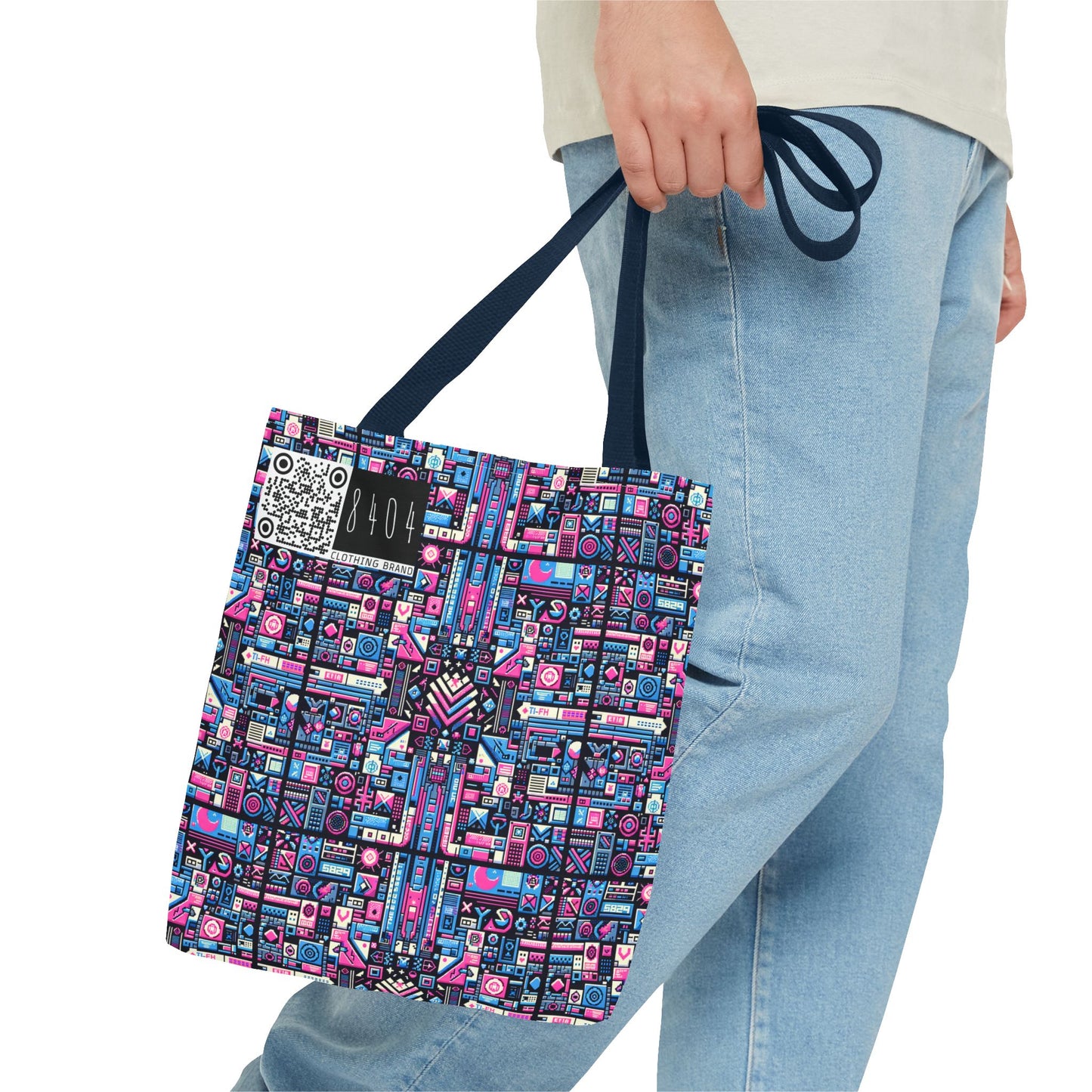 Digital Rebellion Youthful Streetwear with a Rebellious Digital Twist Tote Bag - 8404 Design-65