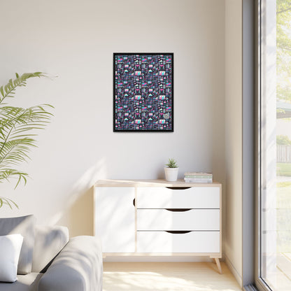 Digital Rebellion Youthful Streetwear with a Rebellious Digital Twist Matte Canvas, Framed (multi-color) - 8404 Design-71 A