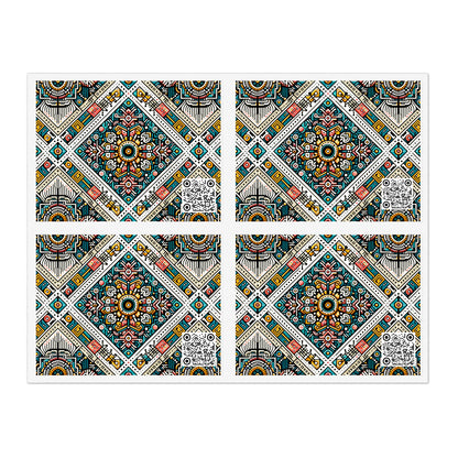 Cultural Fusion Tech Blend of Cultural Heritage With Tech-Inspired Elements Sticker Sheets - 8404 Design-64