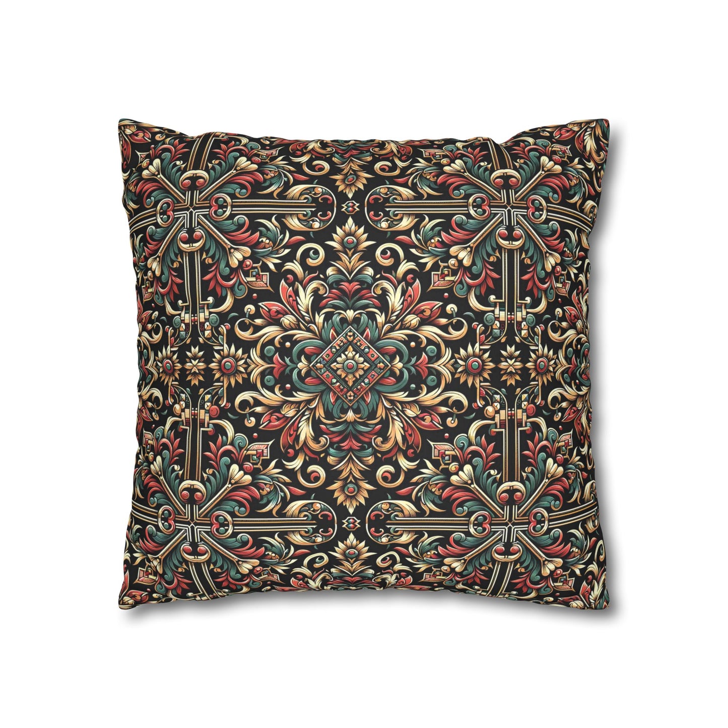 Streetwear Renaissance Artistic Clash of Old and New Faux Suede Square Pillowcase - 8404 Design-46